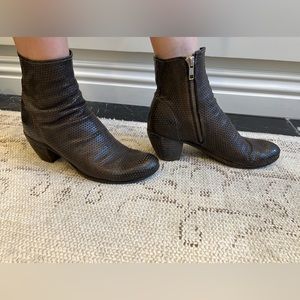 Womens Officine Creative Brown Leather Summer Zip Boots 36 1/2